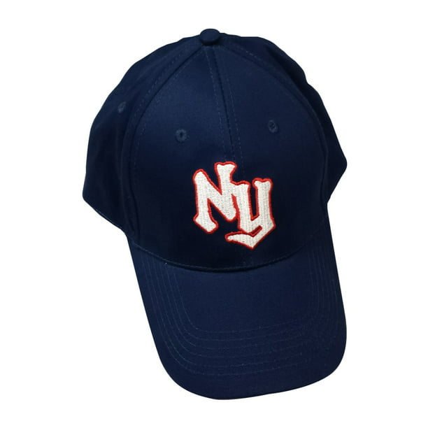 NY with Apple Image Embroidered Washed Cap 